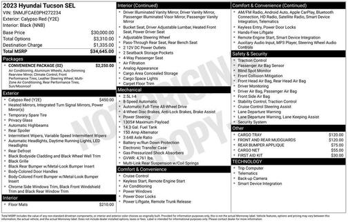 2023 Hyundai TUCSON SEL