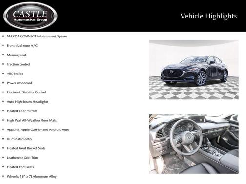 Jet Black Mica 2026 Mazda Mazda3 FWD w/Preferred Package