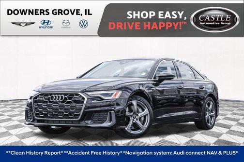 Black 2024 Audi A6 55 Premium Plus