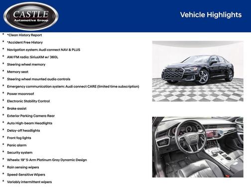Black 2024 Audi A6 55 Premium Plus