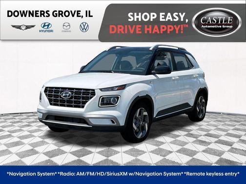 Lunar White w/Black Roof 2025 Hyundai VENUE Limited