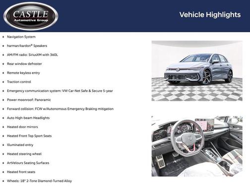 Moonstone Gray 2026 Volkswagen Golf GTI 2.0T SE DSG