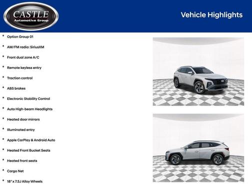 Serenity White Pearl 2026 Hyundai TUCSON SEL