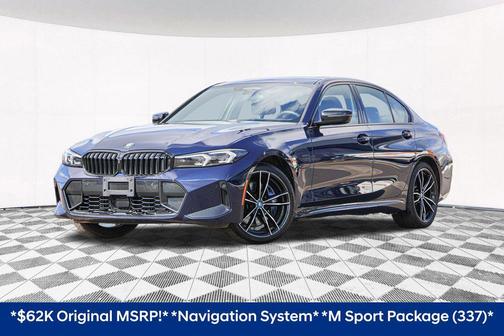 Blue 2024 BMW 330e xDrive