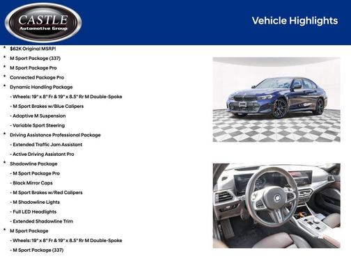 Blue 2024 BMW 330e xDrive