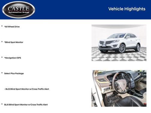 2016 Lincoln MKC Select