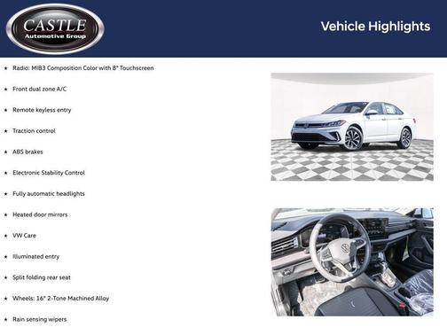 Pure White 2026 Volkswagen Jetta 1.4T S