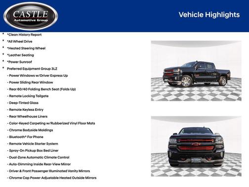 Black 2017 Chevrolet Silverado 1500 High Country