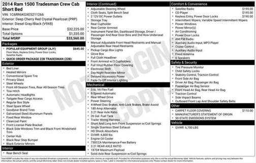 2014 RAM 1500 Tradesman