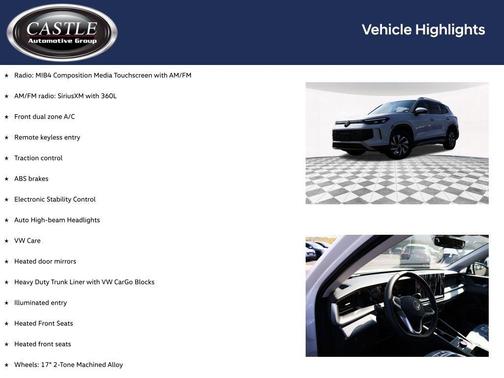 pure white 2026 Volkswagen Tiguan 2.0T S