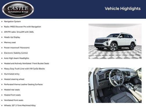 opal white pearl 2026 Volkswagen Atlas 2.0T SEL