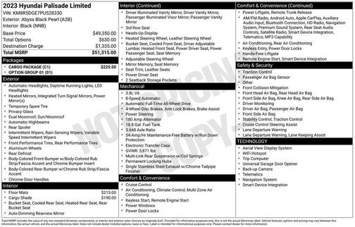 2023 Hyundai PALISADE Limited