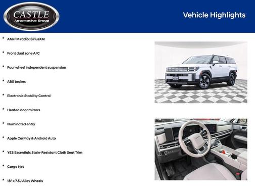 Serenity White 2026 Hyundai SANTA FE SE