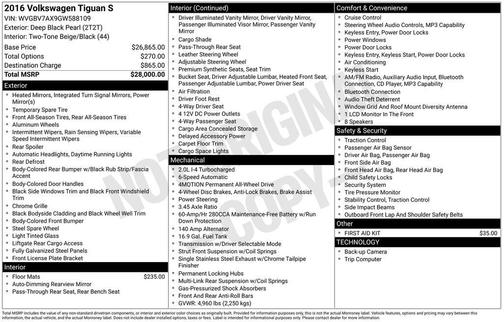 2016 Volkswagen Tiguan S