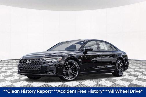 Mythos Black Metallic 2025 Audi A8 L 55 TFSI quattro Tiptronic