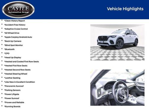 Rhodium White Premium 2025 Mazda CX-70 PHEV Premium Plus Package
