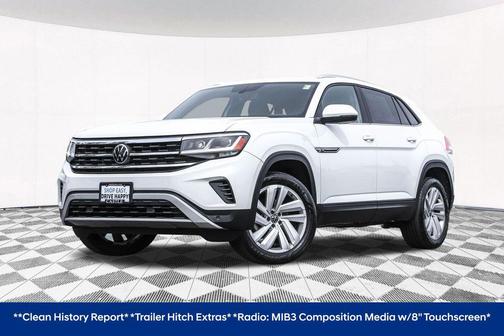 Pure White 2023 Volkswagen Atlas Cross Sport 3.6L V6 SE w/Technology