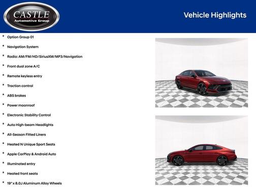 Ultimate Red 2026 Hyundai SONATA N Line