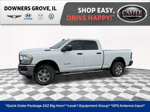 Bright White Clearcoat 2024 RAM 2500 Big Horn Crew Cab 4x4 6'4' Box