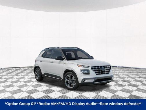 Lunar White w/Black Roof 2026 Hyundai VENUE SEL w/Two-Tone Roof