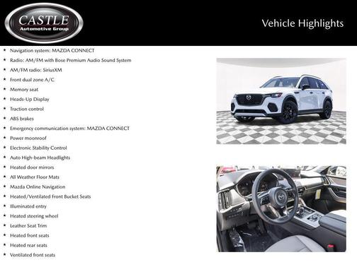 Rhodium White Premium 2026 Mazda CX-70 3.3 Turbo Premium