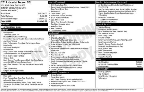 2019 Hyundai TUCSON SE