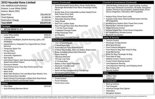 2023 Hyundai KONA Limited