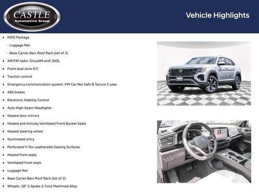 silver mist metallic 2026 Volkswagen Atlas Cross Sport 2.0T SE