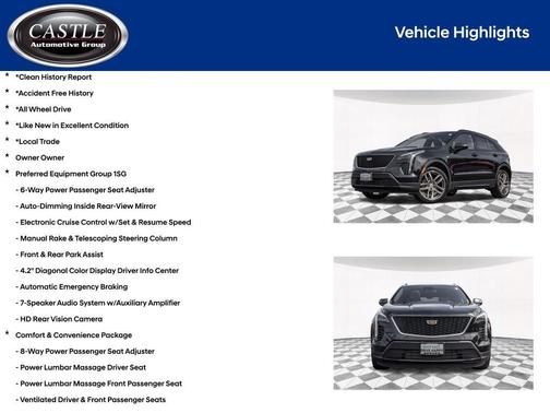 Stellar Black Metallic 2023 Cadillac XT4 Sport