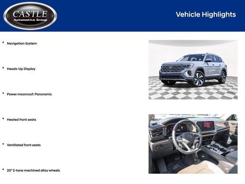 Gray 2025 Volkswagen Atlas 2.0T SEL