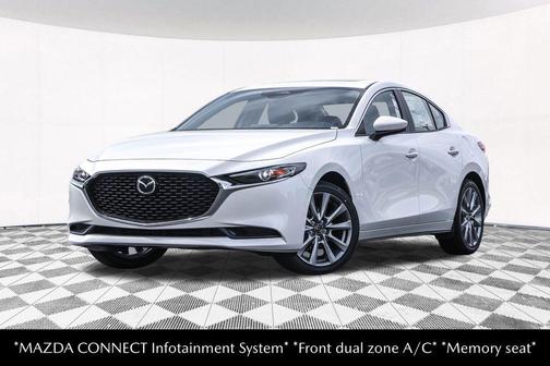 Snowflake White Pearl Mica 2026 Mazda Mazda3 FWD w/Preferred Package