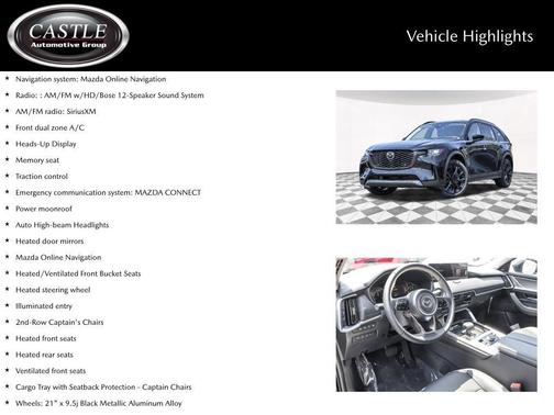 Jet Black Mica 2026 Mazda CX-90 PHEV Premium Sport