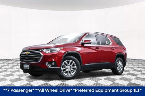 Cajun Red Tintcoat 2020 Chevrolet Traverse LT Cloth