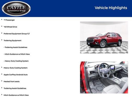 Cajun Red Tintcoat 2020 Chevrolet Traverse LT Cloth