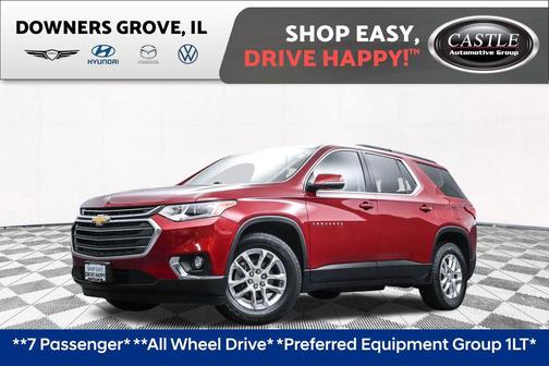 Cajun Red Tintcoat 2020 Chevrolet Traverse LT Cloth