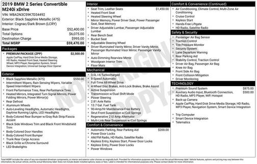 2019 BMW M240 i xDrive