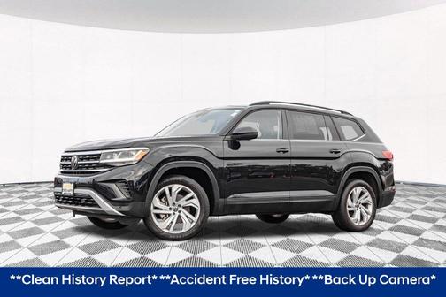 Deep Black Pearl 2023 Volkswagen Atlas 3.6L SE w/Technology