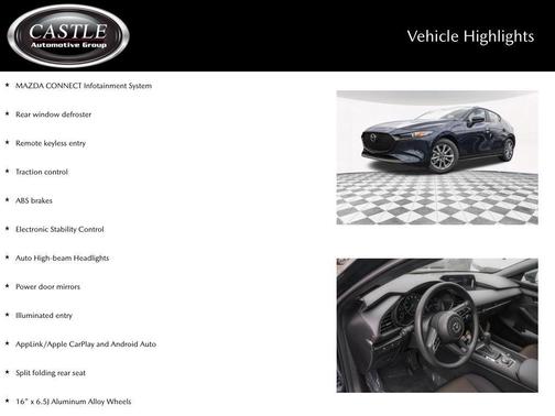 Deep Crystal Blue Mica 2026 Mazda Mazda3 FWD