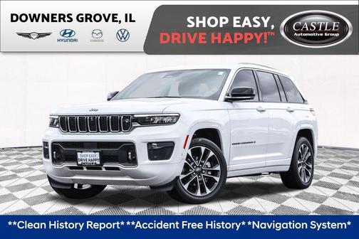 Bright White Clearcoat 2023 Jeep Grand Cherokee Overland