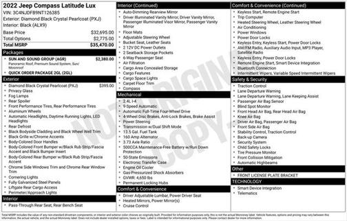 2022 Jeep Compass Latitude Lux