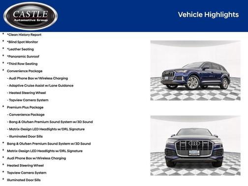 Navarra Blue Metallic 2023 Audi Q7 45 Premium Plus