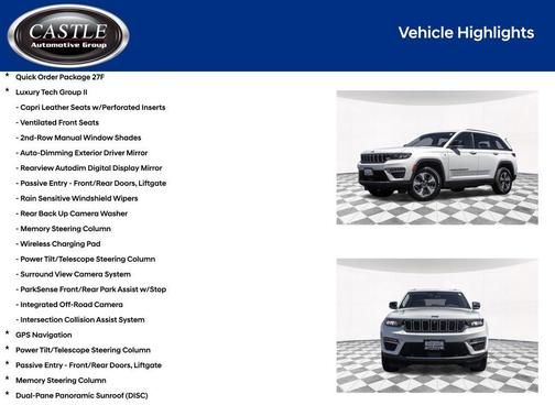 Bright White Clearcoat 2022 Jeep Grand Cherokee 4xe Base
