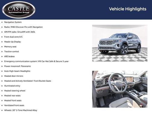 pure gray 2026 Volkswagen Atlas 2.0T SEL