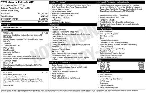 2023 Hyundai PALISADE XRT
