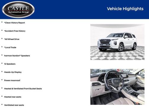 Hyper White 2021 Hyundai PALISADE Limited
