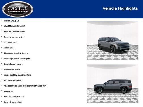 Hampton Gray 2026 Hyundai SANTA FE SE