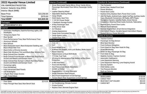 2022 Hyundai VENUE Limited