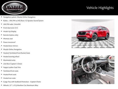 Soul Red Crystal Metallic 2026 Mazda CX-90 PHEV Premium Plus