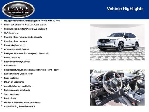 Platinum White Pearl 2023 Acura MDX A-SPEC