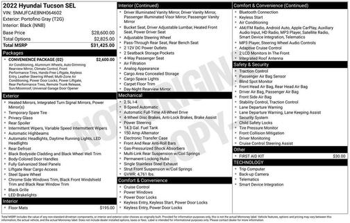2022 Hyundai TUCSON SEL